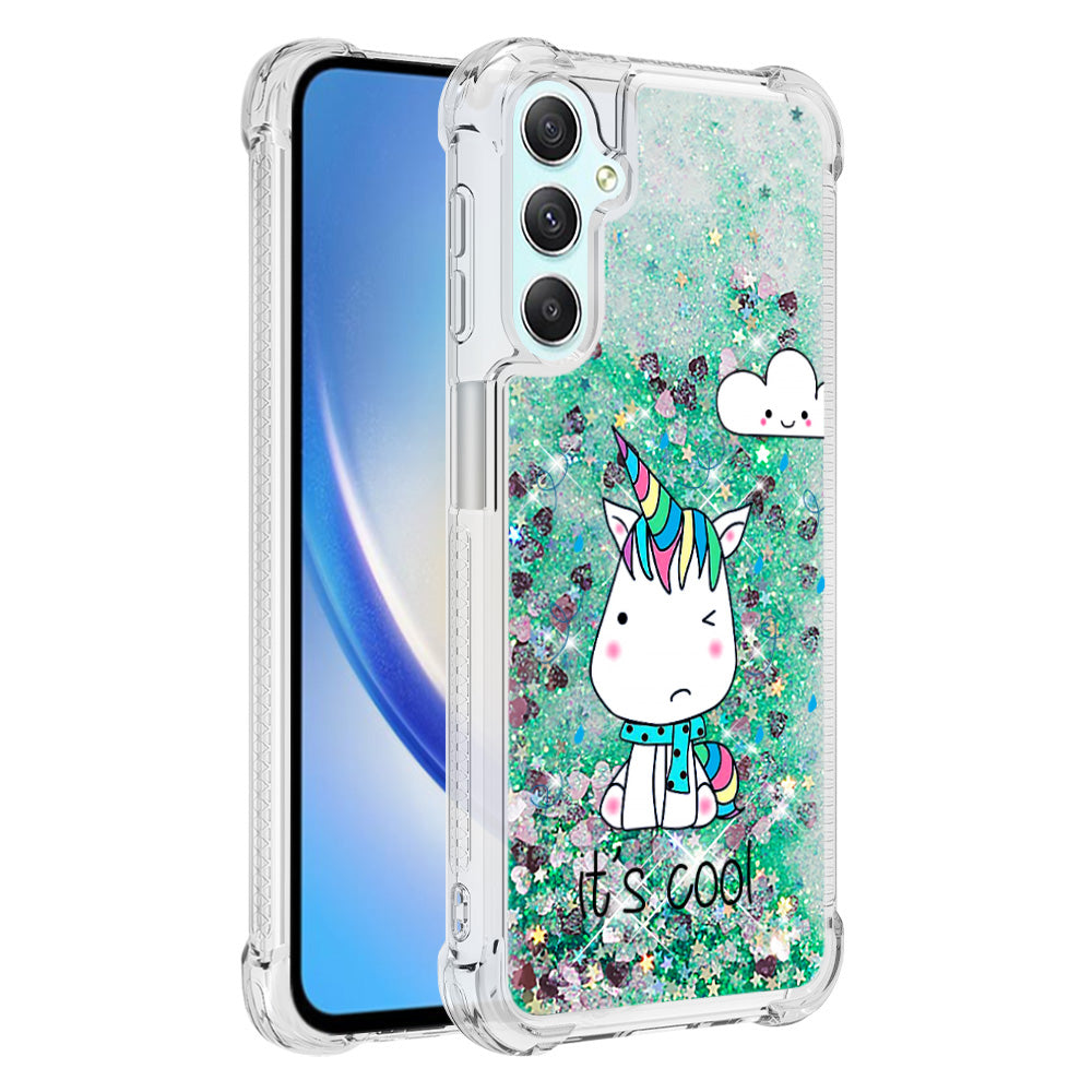 YB Quicksand Series-2 Glitter Liquid Waterfall Case for Samsung Galaxy A25 5G A24 4G Soft TPU Pattern Printing Phone Cover YB Quicksand Series-2 Glitter Liquid Waterfall Case for Samsung Galaxy A25 5G A24 4G Soft TPU Pattern Printing Phone Cover